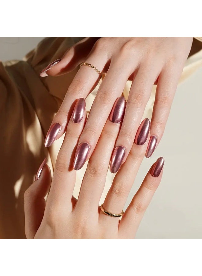 مجموعة كاملة من ملصقات جل الأظافر الممتازة مع معالجة بالأشعة فوق البنفسجية/LED | مجموعة عالية الجودة مع مبرد أظافر، ووسادات تنظيف، وأدوات خشبية، بجودة صالونات التجميل، سهلة الإزالة - Image 5